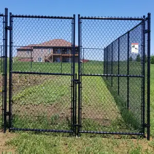 廉价农用链节围栏重型聚氯乙烯涂层/热浸镀锌链节围栏和大门