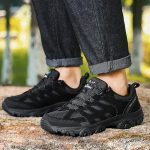 Chaussures de randonnée en plein air pour hommes, antidérapantes, absorbant les chocs, chaussures basses, plates, respirantes, à semelles épaisses, chaussures de sport décontractées pour hommes - Product Image 5