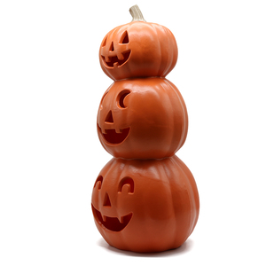 Lanterne de style <span class=keywords><strong>vintage</strong></span>, décoration lumineuse empilable pour la maison, fête, Halloween, ornement de jardin extérieur, lampe citrouille d'Halloween - Product Image 4