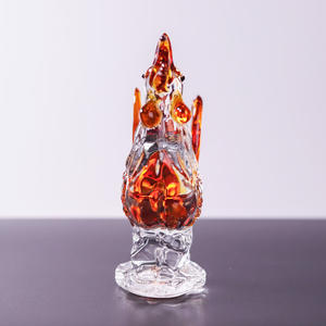 Penjualan laris indah dekorasi Desktop kelas atas kaca kristal kerajinan Model ayam jantan - Product Image 5