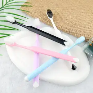 Wholesale Macaron Color Rhombus Handle Tooth Whitening High Quality Adult Toothbrush