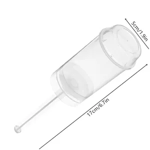 Disposable Eco-Friendly Over 20 Pieces Push up Clear Cake Holders Push Pops <b>Plastic</b> <b>Containers</b> <b>Lids</b> Ice Cream Baking Molding - Product Image 2