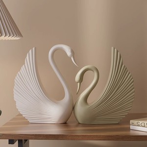 Ornamento di design in resina cigno stile Vintage minimalista Soft <span class=keywords><strong>arredo</strong></span> per soggiorno ingresso TV eco-friendly - Product Image 1