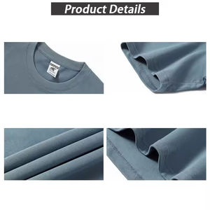 T-shirts en gros, fournisseur en vrac, 100% coton, 280 grammes, t-<span class=keywords><strong>shirt</strong></span> en tricot de qualité, t-shirts en tricot pour hommes, t-<span class=keywords><strong>shirt</strong></span> en coton épais - Product Image 2