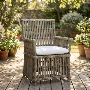 Nordic Modern Style Natural <b>Rattan</b> Indonesia Dining Cane <b>Chair</b> - Product Image 2