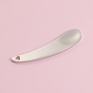Cuchara de crema exfoliante de acero inoxidable, <span class=keywords><strong>Mini</strong></span> cuchara cosmética, herramienta de masaje de Crema para Ojos de 6cm para el cuidado de la piel - Product Image 1