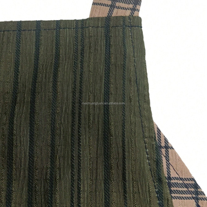 Женский комбинезон свободного кроя с рукавами-крылышками и рукавами-манжетами в стиле пэчворк, повседневный, с узором в клетку - Product Image 5