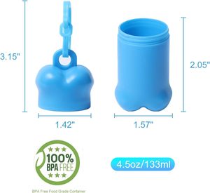 Porte-sacs à déjections canines en forme d'os, personnalisés avec logo imprimé, en plastique écologique, cadeaux promotionnels pour animaux de compagnie - Product Image 2