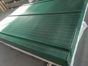 Valla de vista clara galvanizada por inmersión en caliente Valla de alambre soldada Malla de alambre soldada doble recubierta de polvo Y Valla de poste 358 - Product Image 4