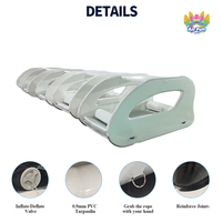 Yacht gonflable personnalisé, jeu aquatique électrique, matériau PVC flottant, capacité 100-500 kg, équipement gonflable aquatique pour parc aquatique et complexe hôtelier