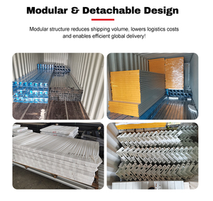 FOSHAN Fabrik Einlagiges Containerhaus 20FT 40FT Vorgefertigtes Zerlegbares Containerhaus - Product Image 5