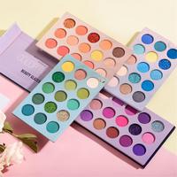 Tableau 4 en 1 palette d'ombres à paupières mates à haute pigmentation et paillettes palette de maquillage nude palette d'ombres à paupières de 60 couleurs pour femme