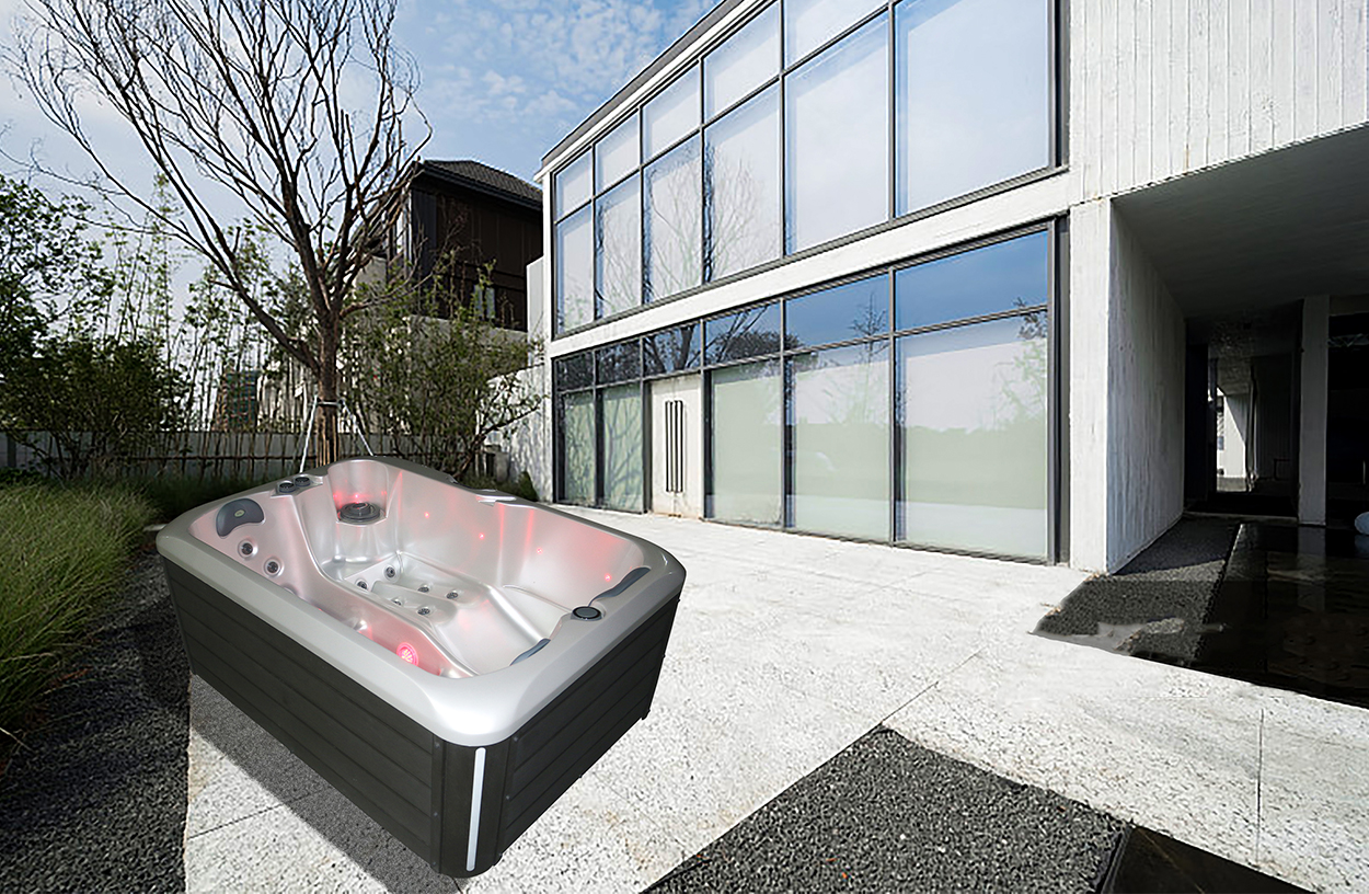 2 Persons Outdoor Acrylic Massage Spa Bathtub Outdoor Hot Tub