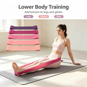 Ensemble de bandes de résistance pour yoga et fitness, directement de l'usine, personnalisable, pour entraînement des fessiers, bandes en caoutchouc pour exercices de gym - Product Image 3