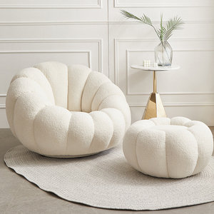 AOMISI <span class=keywords><strong>CASA</strong></span> moderne paresseux canapé citrouille <span class=keywords><strong>chaise</strong></span> Tatami unique loisirs chaises agneau blanc chambre balcon loisirs petit canapé <span class=keywords><strong>chaise</strong></span> - Product Image 2