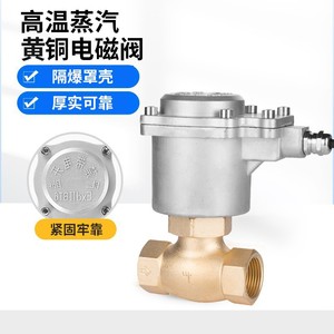 Vanne solénoïde en laiton pour vapeur haute température 2L15-50 AC 220V à commande pilote pour chaudière - Product Image 2