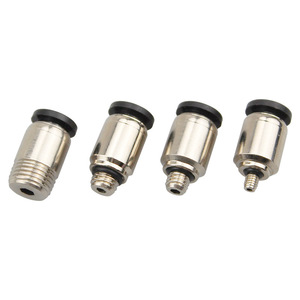 Connecteur Li yuan Mini Poc en cuivre nickelé avec filetage interne et externe pour système pneumatique - Product Image 3