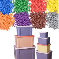 Masterbatch en plastique PP fluorescent néon lumineux pour le moulage et les fibres, personnalisable pour les bacs de rangement pour jouets d'enfants et les organisateurs de salle de jeux