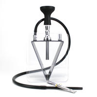 Chichas complètes en gros à bas prix, narguilé à fumer, chicha carrée, sheesha triangulaire, chicha arabe en acrylique, ensemble de chicha