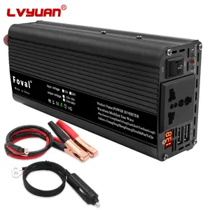 Lvyuan 12V 24volt 220V 1000 watt inverter di potenza a onda sinusoidale modificata di qualità con caricabatterie