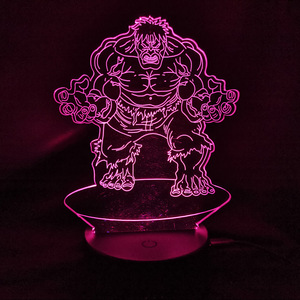 Newish Hologram Avengers 3D Illusion Anime Acrylic LED Lamp Kid's Room Decor Night <b>Light</b> Contemporary Remote <b>Rechargeable</b> - Product Image 3