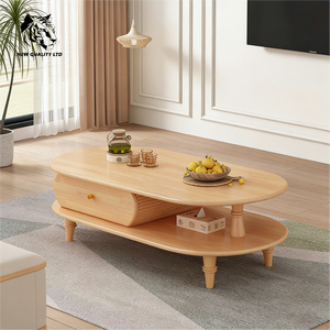 factory wholesale best price customize <b>large</b> stock eco-friendly new designed side table living room furniture wood coffee table - Product Image 2