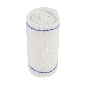 Pansement médical pour plaies, bandage élastique en crêpe rouge, couleur naturelle, 97% coton, 3% élasthanne, certifié CE avec clip élastique - Product Image 5