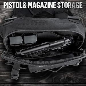 Paquete de aparejo de pecho táctico para exteriores de alta calidad personalizado con muestra gratis, bolsa de pecho para correr con aparejos de pecho de bucle frontal Airsoft Recon - Product Image 2