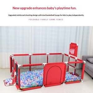 Parque <span class=keywords><strong>infantil</strong></span> para bebés, valla de seguridad para niños, para uso en interiores, para la seguridad al caminar, nuevo, con piscina de bolas, fabricante, venta al por mayor, modelo HN668, de tela - Product Image 2