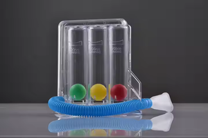Entrenador Respiratorio Portátil para la Salud, Mejora la Capacidad Pulmonar, Ejercicio de Estimulación Respiratoria, Espirómetro de Incentivo de Tres Bolas - Product Image 4