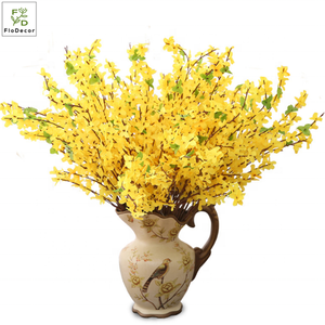 Fleur artificielle de <span class=keywords><strong>Forsythia</strong></span> en soie, jasmin <span class=keywords><strong>d</strong></span>'hiver jaune pour la <span class=keywords><strong>d</strong></span>écoration intérieure - Product Image 5