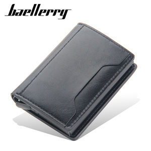 Baellerry Men's Card Holder PU Leather Multi Slot Anti Magnetic Credit Card <b>Case</b> Slim Wallet For Everyday Use - Product Image 5