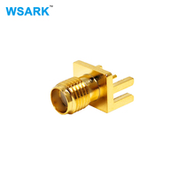 Conector Coaxial RF SMA Hembra para Montaje en PCB, Patas Escalonadas de 1.7mm, Brida 8x9, Alta Frecuencia SMA KE, Venta al por Mayor de Fábrica