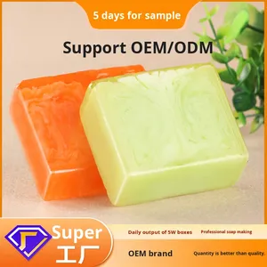 Bán Buôn Chất Lượng Cao Handmade Chống-Mite Kiểm Soát Dầu Đám Mây Sương Mù Xà Phòng Cam Tinh Dầu Tay Mặt Xà Phòng Tùy Chỉnh Bao Bì - Product Image 2