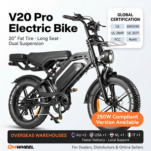 QMWHEEL OEM ODM 20 Inch Fat Tire Electric <b>Bicycle</b> Adult Off Road City E-bike With US EU Australia Overseas Warehouse - Product Image 1