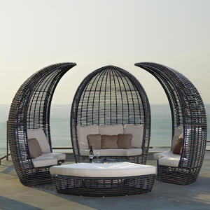 Set Divano <span class=keywords><strong>da</strong></span> <span class=keywords><strong>Giardino</strong></span> Moderno di Alta Qualità, Grande Letto <span class=keywords><strong>in</strong></span> <span class=keywords><strong>Rattan</strong></span> con Tavolo <span class=keywords><strong>da</strong></span> Spiaggia, Vendita Diretta dalla Fabbrica per Hotel - Product Image 5