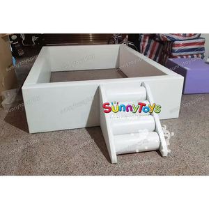 Baby Cheap Soft Play Locations Pyramid Set Tout Blanc Forfait Ensemble - Product Image 2