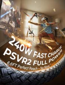 Câble d'extension haute vitesse LISEN avec transmission de signal stable pour Playstation VR2, <span class=keywords><strong>Steam</strong></span> Deck, console Switch, jeux - Product Image 2