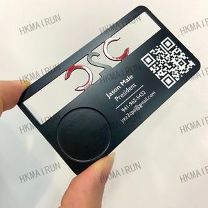 Tarjeta de Visita Metálica Personalizada, Económica, de Acero Inoxidable, para Miembros VIP - Product Image 3