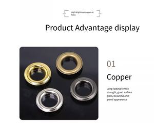 עילי ברזל מותאם אישית עבור שקית המעיל לקצץ סחים חלול מתכת העפעפיים - Product Image 3