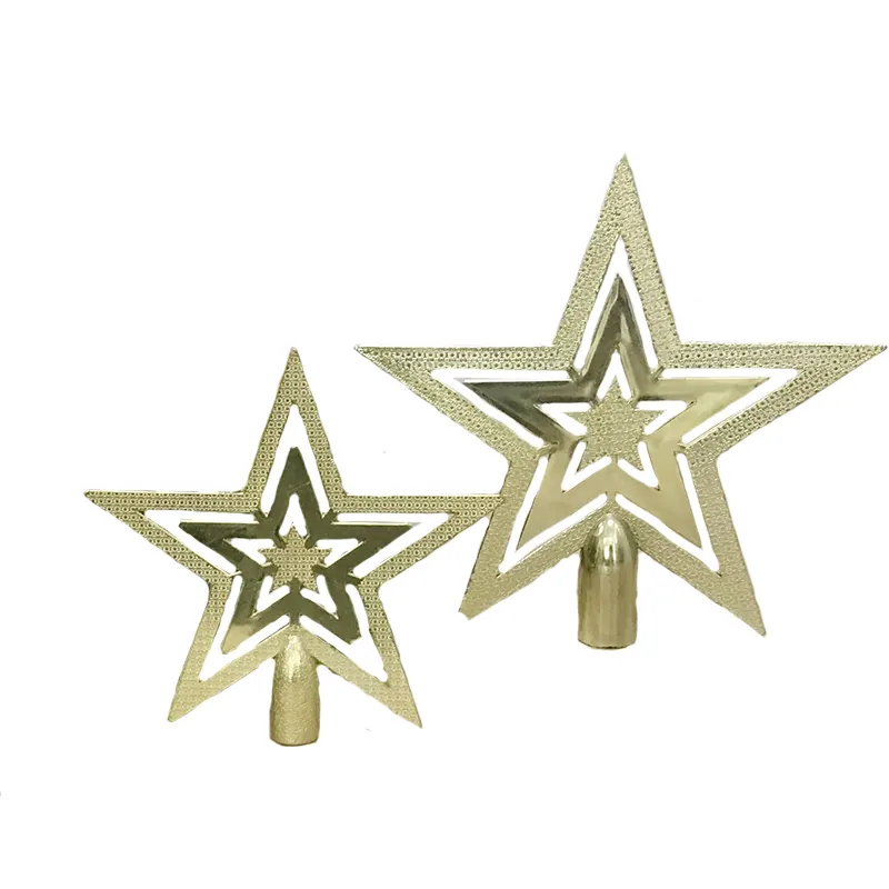 Best price Plastic Christmas tree topper star for Christmas decoration