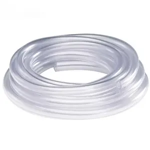 Manguera de PVC transparent flexibel de 1/8 pulgadas y 2 pulgadas, tubo de plastico para suminis tro de agua