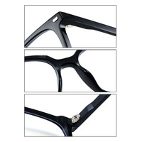 Lunettes de soleil carrées pour hommes avec monture magnétique TR et charnière en métal polarisée Charnière en métal ultra légère Lunettes tendance Conduite neutre
