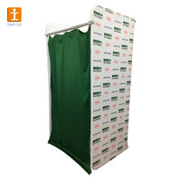 Combinaison pliante tissu rideaux moderne de luxe détail centre commercial marché vêtements magasin à long terme Portable vestiaire