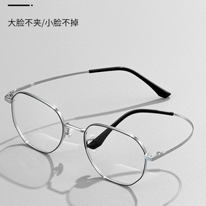 Monturas de Gafas de Titanio Jingyi Danyang, Rectangulares, con Protección Anti Luz Azul para Hombre, Montura Completa 86604, Diseño Octagonal - Product Image 2