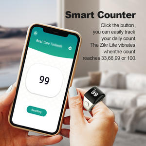 Equantu QB702 Lite Zikr Ring, contador inteligente de tasbeeh con batería de 40 mAh, recordatorio de la hora del Azan, anillo digital musulmán para conteo. - Product Image 5