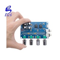 Préamplificateur stéréo NE5532 de haute qualité, carte de tonalité, module d'amplificateur audio 4 canaux XH-M164