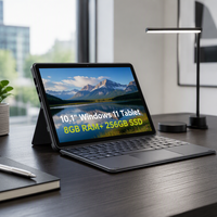 Tablette familiale CHUWI Hi10X2, processeur Intel 6500Y, Windows 11, 8 Go de RAM, 256 Go de SSD, écran tactile 10,1 pouces, PC pour l'éducation des étudiants