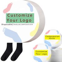Chaussettes de compression jetables à marque privée, chaussettes confortables, chaussettes durables, chaussettes personnalisées adaptées