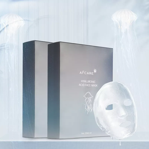 Mascherine organiche in tessuto viso senza parabeni idratanti E idratanti E con vitamine E acido ialuronico - Product Image 1